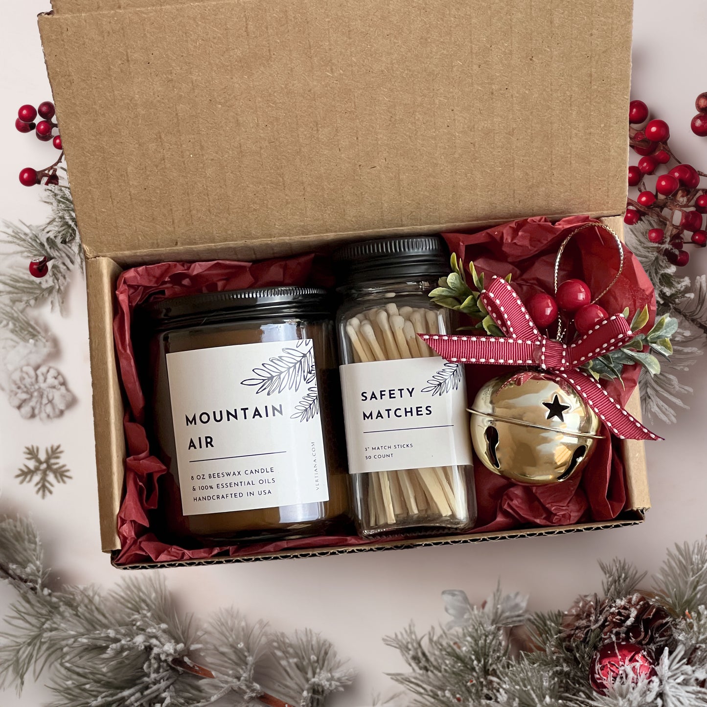 Christmas Gift Box, Aromatherapy Gift Box, Candle Gift Box, Beeswax Candle Set, Wood Wick, 100% Pure Essential Oils